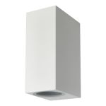 D'Lite Vrebos Long Wandlamp Aluminium Wit | IP56 - Geschikt Voor 2x GU10