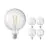 Voordeelpak 5x Calex Smart Globe G125 E27 7,5W 1055lm 1800-3000K Filament | Tuya Wifi - Afstembaar Wit