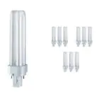 Voordeelpak 10x Osram Dulux D 18W 827 | Zeer Warm Wit - 2-Pin